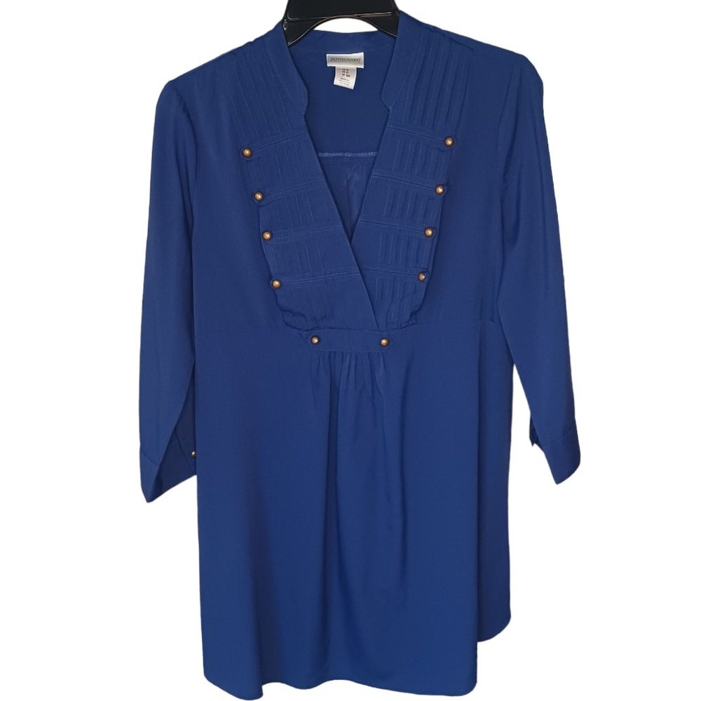 Motherhood Navy Blue Maternity Top Size Small
